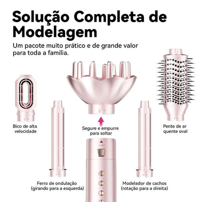 Gokoco AirStyle 5 Pro – Modelador 5 em 1 para Secar, Alisar e Enrolar