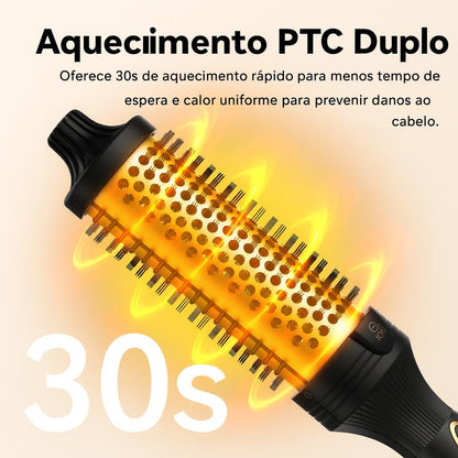 Escova Modeladora GOKOCO 38mm Íons Negativos, 9 Temperaturas, Cerâmica