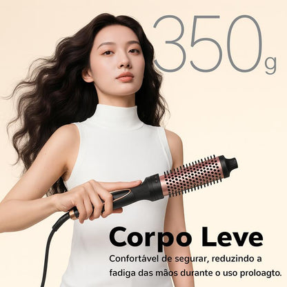Escova Modeladora GOKOCO 38mm Íons Negativos, 9 Temperaturas, Cerâmica