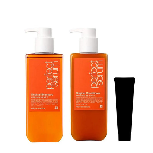 Mise en Scène - Duo Perfect Serum - Shampoo 530ml + Condicionador 530ml + Brinde Espuma Facial Misteriosa 50g