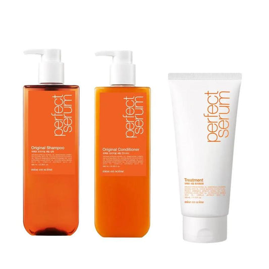Mise en Scène - Perfect Serum Kit (Shampoo 680ml + Condicionador 680ml + Máscara 330ml)