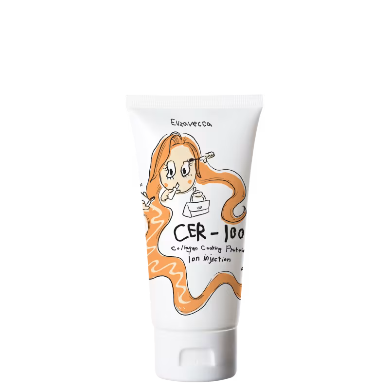 Elizavecca CER-100 Proteína Ionizada e Colágeno - Máscara Capilar Sem Enxágue 50ml